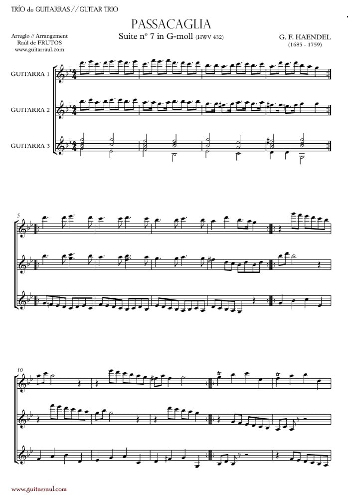 Hwv 432 No 6 Passacaglia Handel