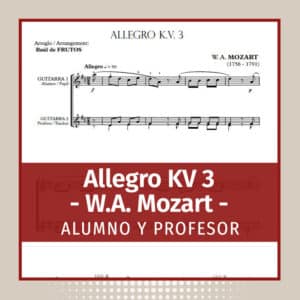 Allegro K V 3 (W. A. Mozart) FREE