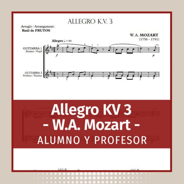 Allegro K V 3 (W. A. Mozart) FREE