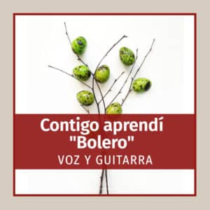 Contigo aprendí - Bolero (Mexico) -  Voice and guitar