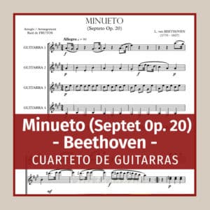 Minueto (Septeto 0p. 20) Beethoven (4 gts)