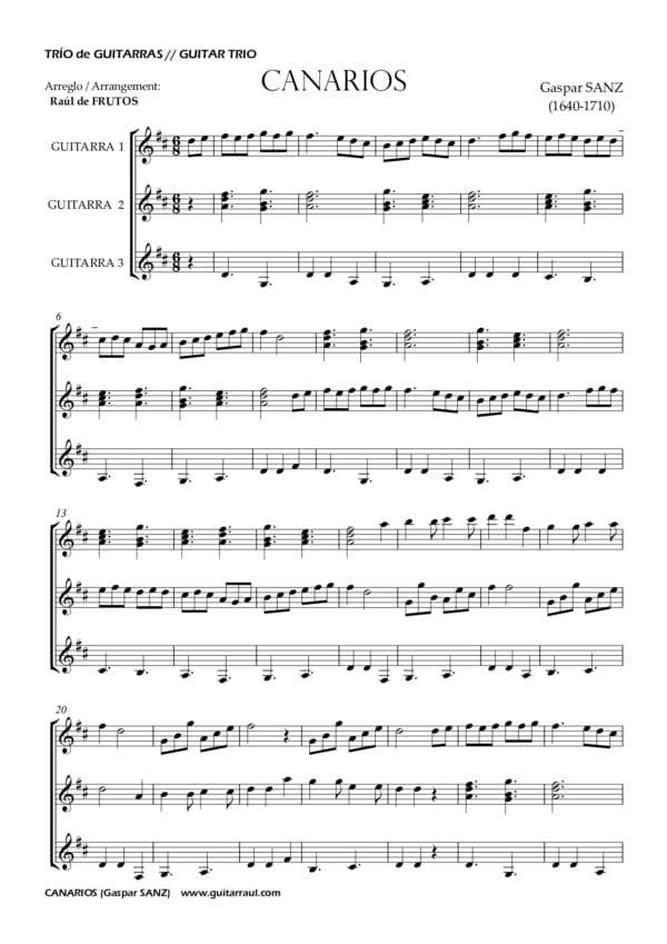 Canarios (G. Sanz) TRIO - Image 2