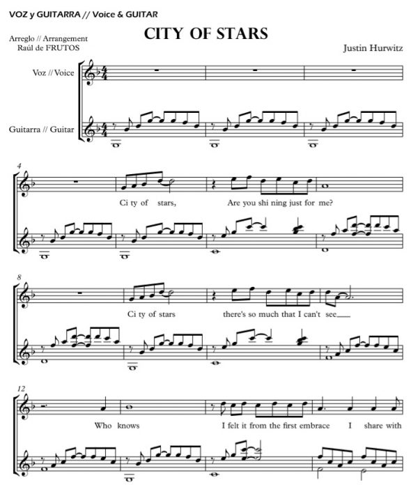 City of stars "La La Land "  (Voice & Guitar) - Image 2