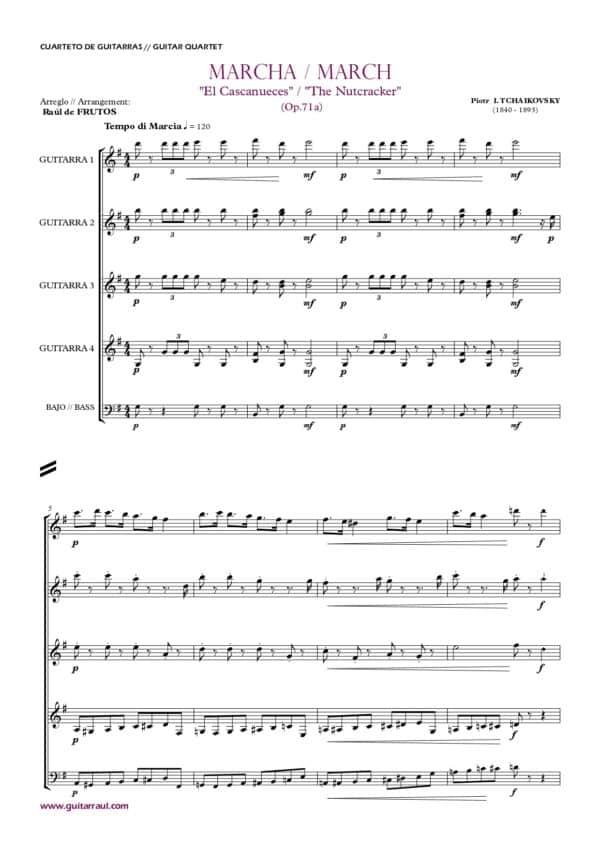 MARCH "The Nutcracker" (Tchaikovsky) - 4 gts - Image 2