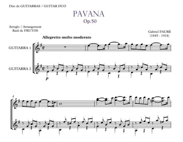 Pavana Op. 50 (Fauré) DUO - Image 2