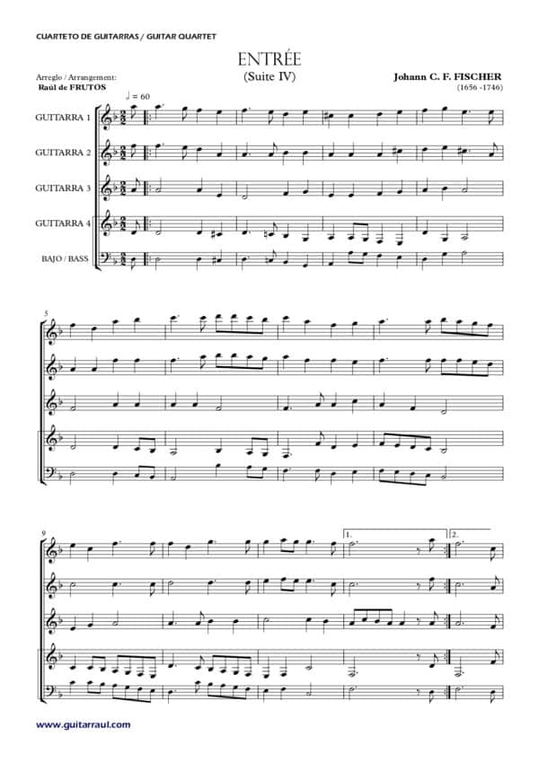 Suite IV (J. C. F. Fischer) - Imagen 2