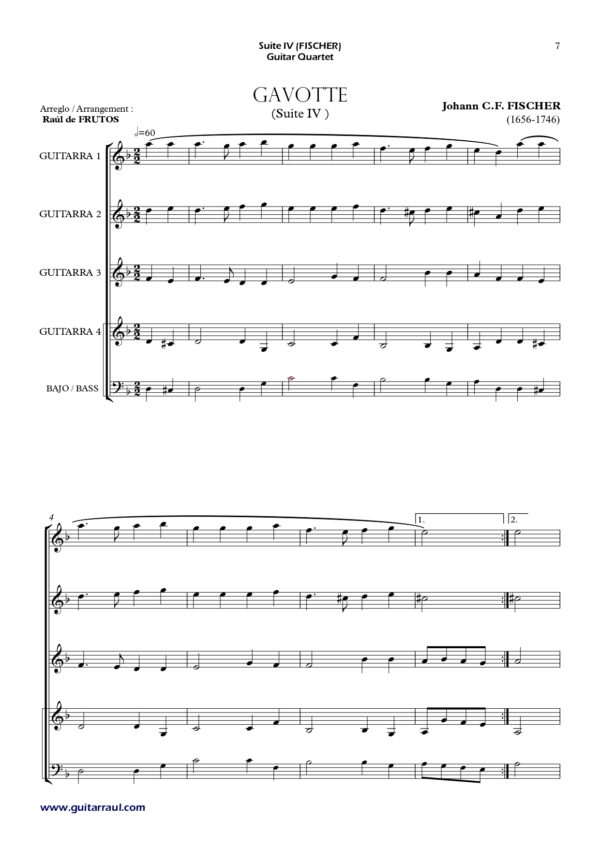 Suite IV (J. C. F. Fischer) - Imagen 3