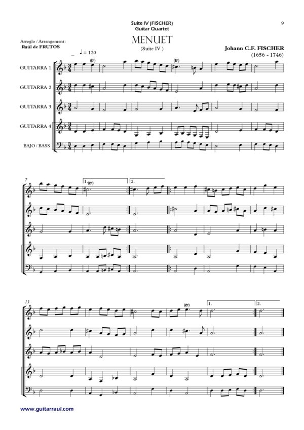 Suite IV (J. C. F. Fischer) - Imagen 4