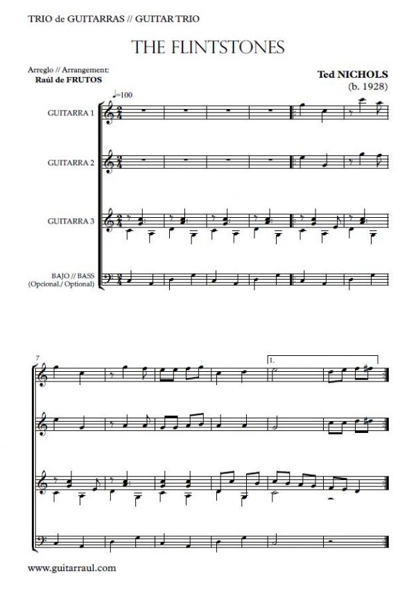The Flintstones - GUITAR TRIO - Image 2
