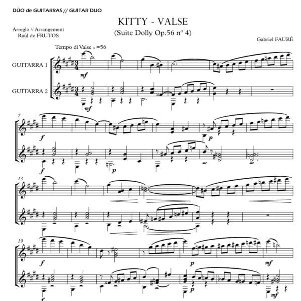 Kitty Valse "Dolly" DUO (Fauré) - Image 2