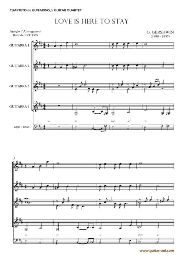 Love is here to stay (4 gts) Gershwin - Image 2