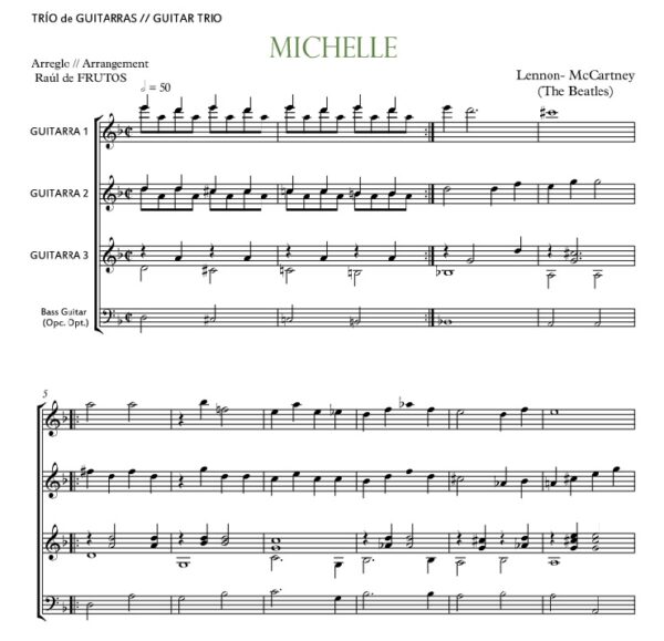 Michelle - Guitar Trio - Image 2