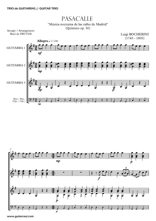 Pasacalle op.30 (Bocherini) - Imagen 2