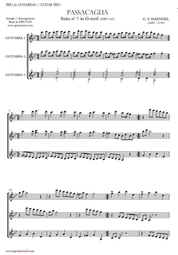 Passacaglia HWV 432 (Haendel) - Image 2