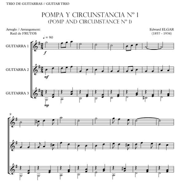 Pomp and Circunstamce 1 (TRIO) Elgar - Image 2