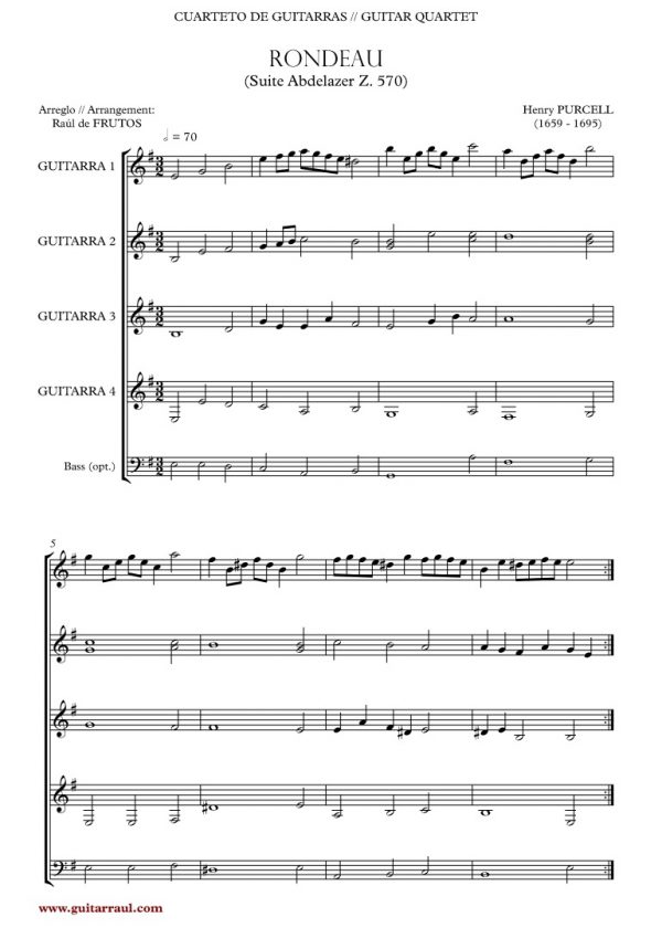Pack - 4 guitar quartets - Image 4