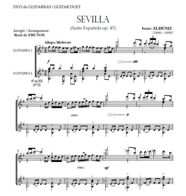 Sevilla (Albéniz) - Dúo de guitarras - Imagen 2