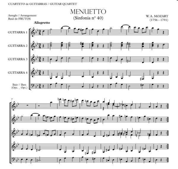 Minuet (Symph. 40) - W.A.Mozart - Image 2