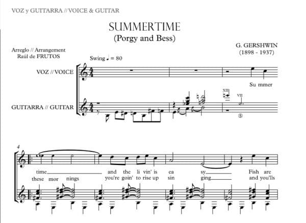 Summertime (Voice & Guitar) - Image 2