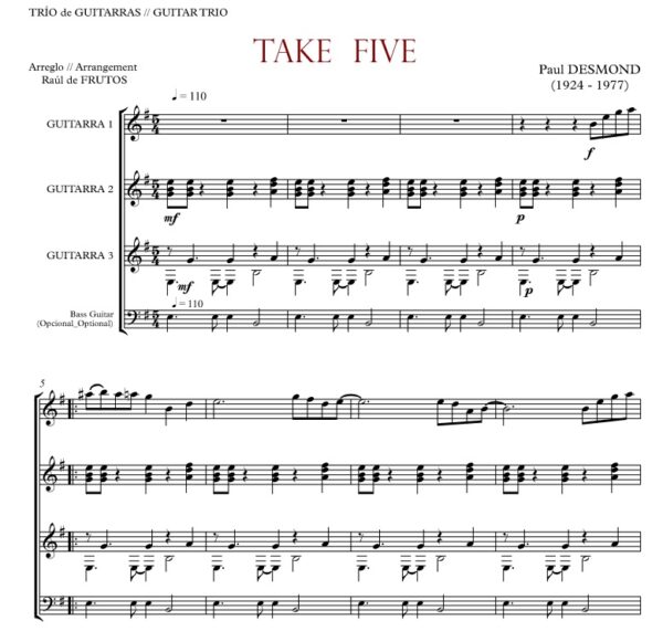 Take Five (TRIO de Guitarras) - Imagen 2
