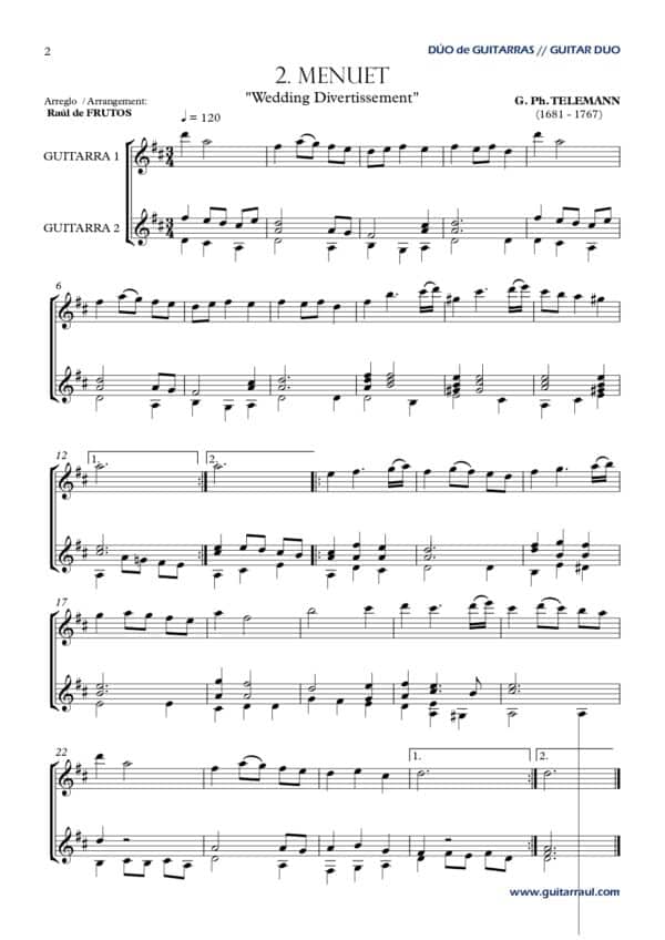 Suite "Wedding Divertissement" G. Ph. Telemann - Image 2