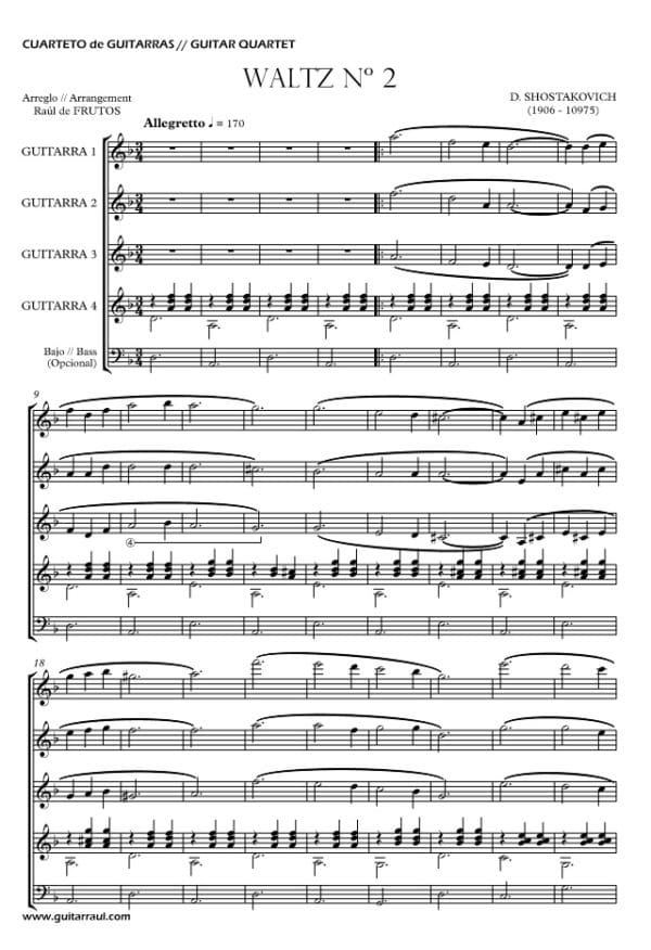 Vals 2 - Shostakovich (4 gts) - Imagen 2