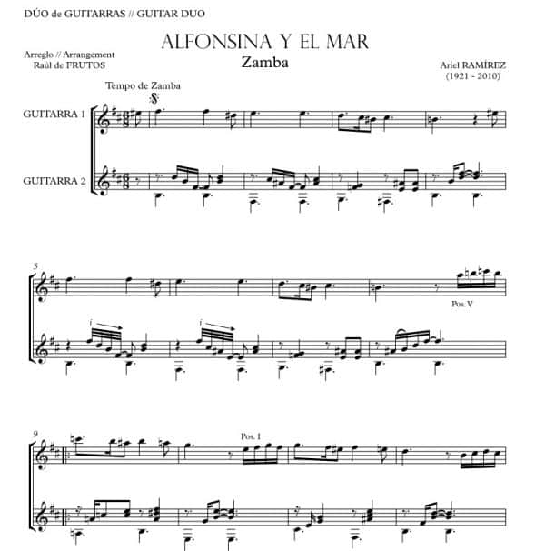 Alfonsina y el mar (Guitar DUO) - Image 2