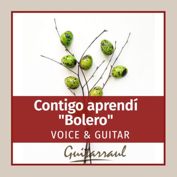 Contigo aprendí - Bolero (Mexico) -  Voice and guitar
