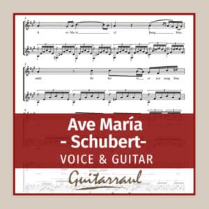 Ave María (Schubert) - Voice and guitar