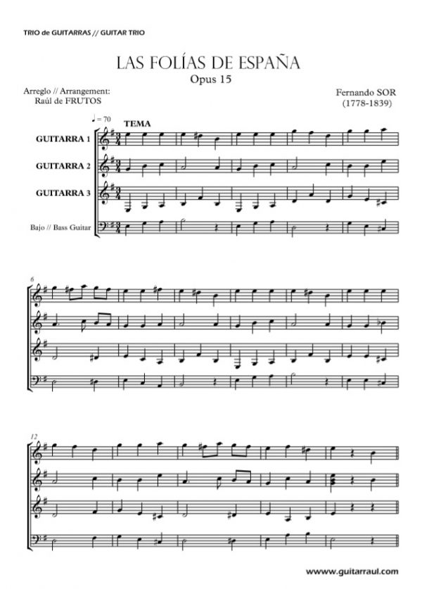 Folías de España Op.15 (SOR) - Image 2