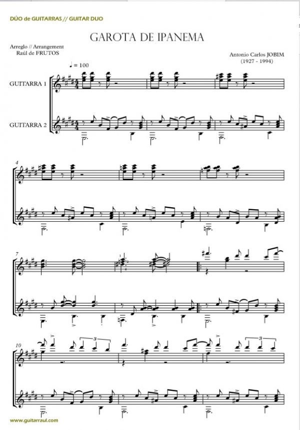 Garota de Ipanema (Dúo de guitarras) - Imagen 2