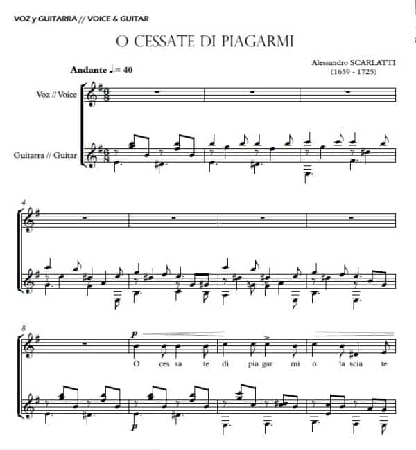 O Cessate di piagarmi (A. Scarlatti) - Image 2