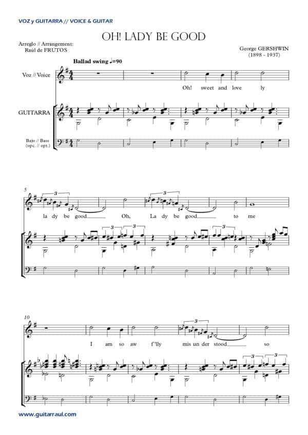 Oh! Lady be good (Voz y guitarra) - Imagen 2