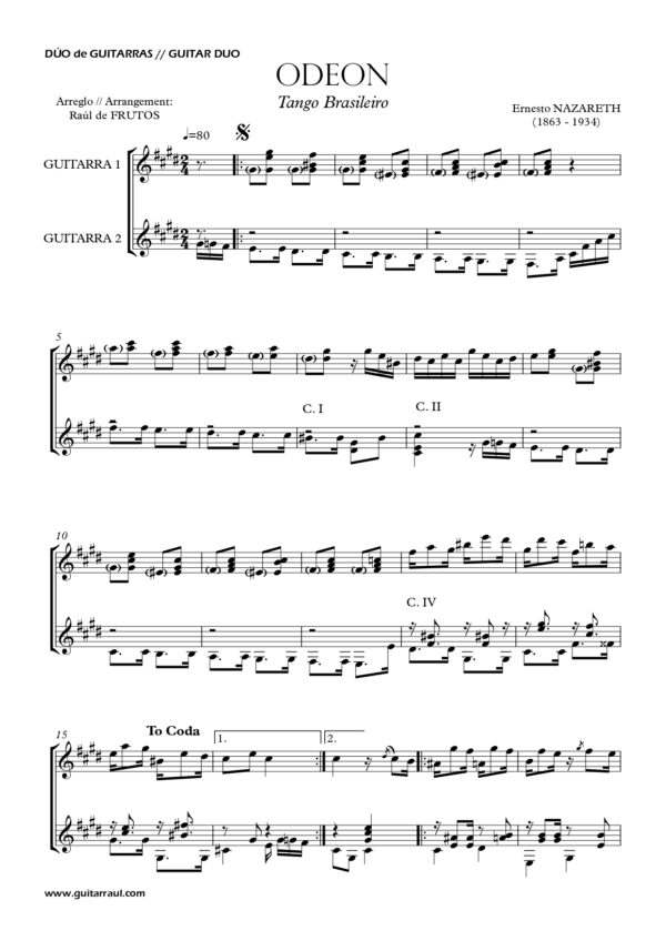 Odeon "Brasilian Tango" - E. Nazareth - Image 2