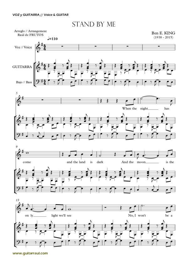 Stand by me - Voice and guitar - Image 2