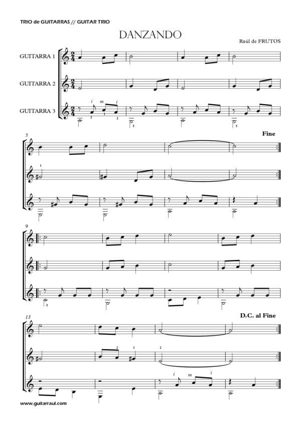 Dancing - Guitar Trio - FREE - Image 2