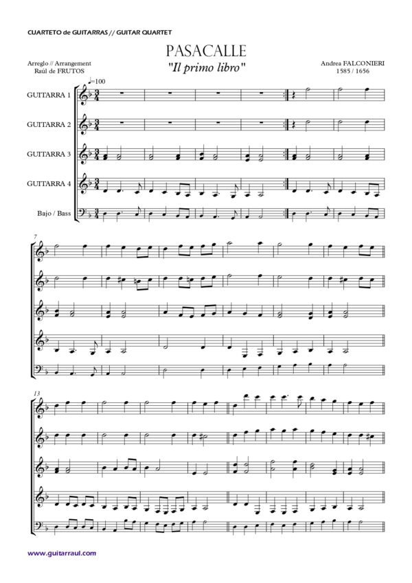 Pasacalle (Falconieri, S.XVII) - Imagen 2