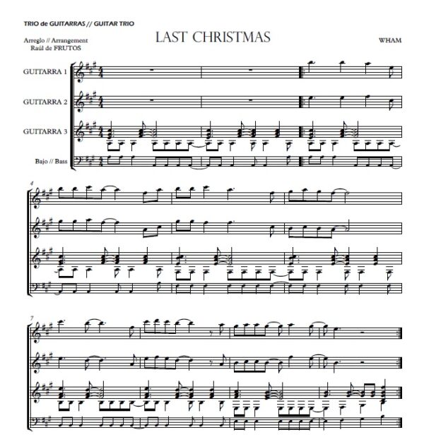 Last Christmas - Guitar Trio - Image 2